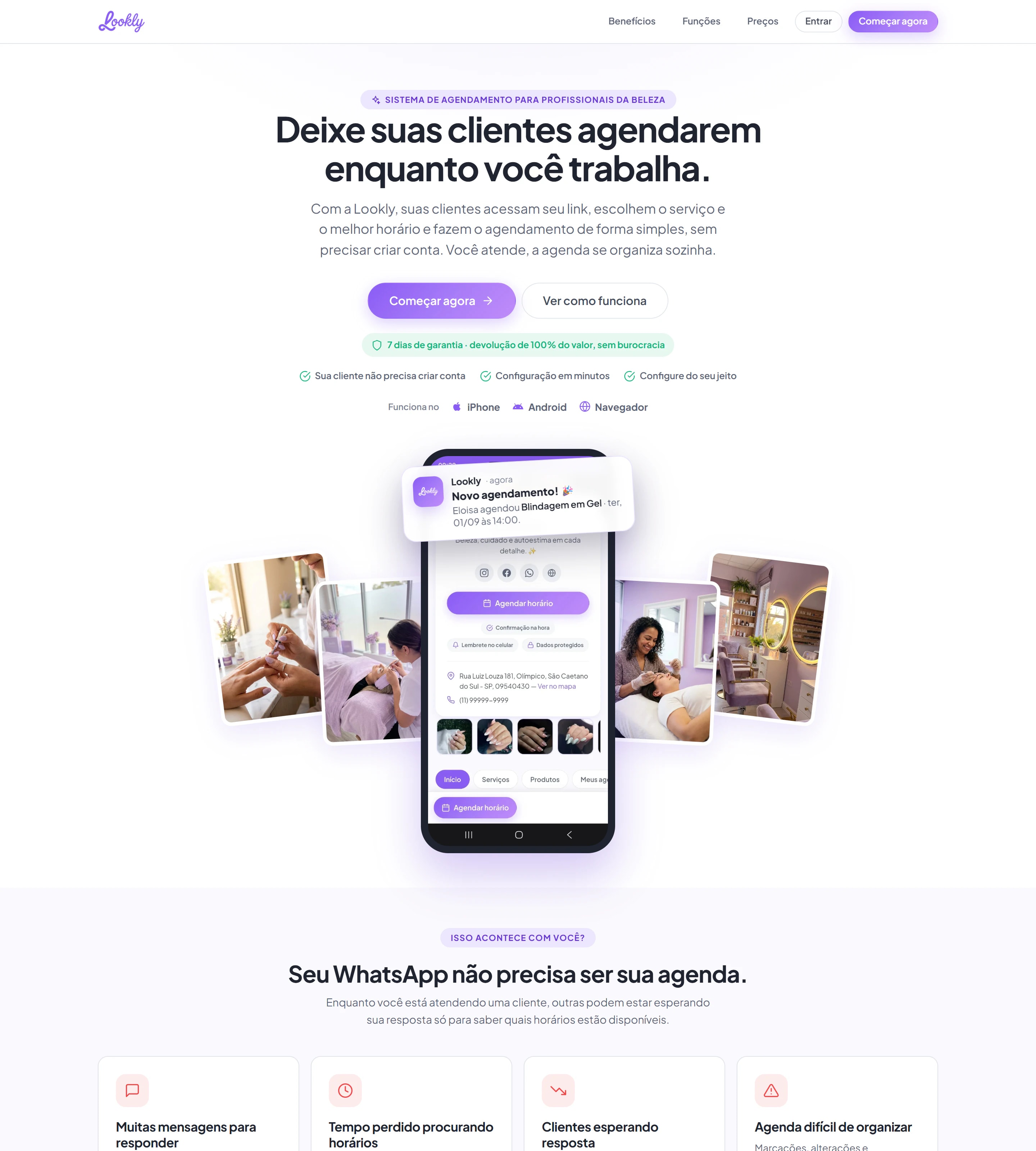 Página completa de Lookly